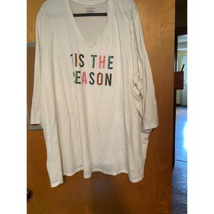 LANE BRYANT HOLIDAY TEE 34/36